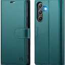 FLIPALM Wallet Case for Samsung Galaxy A16 5G, RFID Blocking Credit Card Holder, PU Leather Folio Flip Kickstand Protective Shockproof Cover for Galaxy A16 (Green)