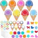 Vertintong 30 Pcs Ice Cream Theme Summer Air Dry Clay Craft Kit - DIY Classes Family Craft Nights Classroom Activities School Projects Great Gift Summer Art Supplies Birthday Party Favors, 4.72 x 3.15 inches