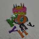 Frienda 27 Pieces Birthday Car Decoration Colorful Reflective Automotive Happy Birthday Magnets for Car Refrigerator Metal Surface Decoration