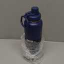 Takeya Actives Stainless Steel Water Bottle, Insulated Spout Lid, Keeps Drinks Cold 24 Hrs, Leakproof, Durable, Dishwasher Safe, Ideal for Gym, Travel, Fits Most Cup Holders, 40 oz/Midnight Blue