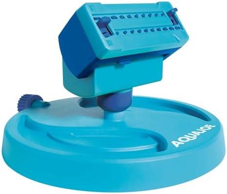 Aqua Joe AJ-OSPR20 Mini Oscillating Sprinkler on Sled Base, Up to 4,250 Square-Foot Coverage Blue