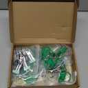 Geelin 6 Sets Swing Pacifier Shower Game Funny Gender Reveal Games, Include 1 Wooden Sign, 6 Pacifiers, 6 Clips, 6 Lanyards for Bridal Shower Gender Reveal Party Favor Women Men(Green Eucalyptus)