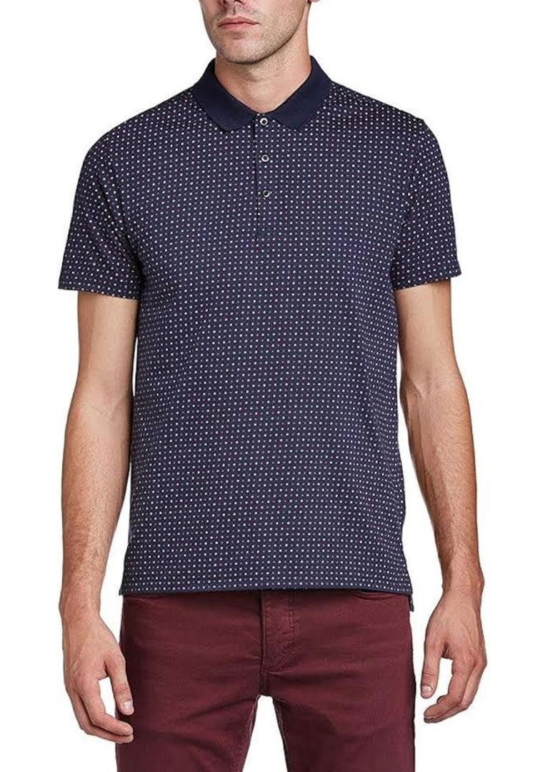 Mens Polo Shirt Navy, Size L