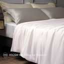 CUDDLE DREAMS Silk Comforter with Tencel Lyocell Cover, Natural, Breathable, Cooling, Lightweight for Summer (White, Queen)