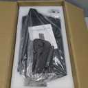 Gun Safe, Biometric Drop Down Bedside Gun Safe Quick Access Handgun Safe Mount Pistol Safe for Desk, Car, Nightstand