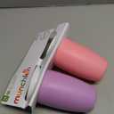 Munchkin Sippy Cups for Toddlers 1-3, Spill Proof Miracle 360 Cup, 10 Ounce, 2 Pack, Pink/Purple
