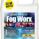 FogWorx Extreme High Density Fog Juice - Quart  32 Fluid Ounces of Long Lasting, High Output, Odorless Water Based Machine Fluid for 400 to 1500 Watt Machines