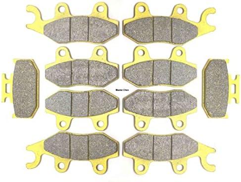 Master Chen Front Rear Brake Pads Parking Brakes for Yamaha Rhino 700 YXR700 2008 2009 2010 2011 2012 2013 FA135 FA165 FA497 MC0017