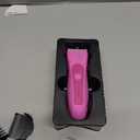 LADYSPOT Hair Finishing Trimmers, with 3 Guard and Replaceable Ceramic Blade Heads, LADYSPOT Hair Shaver Kit Sets (Women-Rose-red)