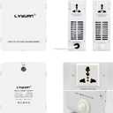 LVYUAN 800W Voltage Transformer Step Up Converter, 110V/120V to 220V/240V, 800W Power Capacity, Circuit Breaker Protection