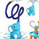 Water Table Pump with Sprinkler, Pump for Kids Water Table Accessories, Battery Powered Waterproof Water Pump Continuous Flow, Toddler Baby Outdoor Water Play Toys for Water Table, Bathtub, Pool