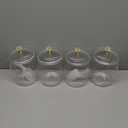 4 Pcs Candy Jars With Lids&Spoons 1/2 Gallon Clear Plastic Cookie Container Large Airtight Apothecary Storage Organization Hard Snack Buffet Canister for Wedding Home Dcor Kitchen Bar Decoration