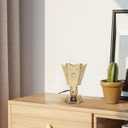 TEHAUX Electric Incense Burner Plug-in Arabian Bakhoor Burner for Home and Office Metal Electric Incense Holder for Middle Eastern Fragrance Desktop Censer for Yoga Spa Decor 4.48 Inch (Golden Us)