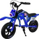 Kids Motorcycle,C6 Kids Electric Dirt Bike,12-inch 160W brushless Motor,3-Speed LCD Display,10 MPH Top Speed,LED Brushless Controller + Moto Sound, 8 Miles Range,Blue