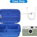 Canboc Carrying Case for Kodak EKTAR H35/ H35N/ Kodak Snapic A1 Film Camera, H35/ Snapic A1 Film Camera Bag, Zipper Mesh Pocket fits Batteries, USB Cable, Blue (Case Only)