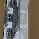 Dining Room Light Fixture/Chandelier Over Table,5-Light Kitchen Island Lighting Hanging for Farmhouse Linear Chandeliers Matte Black Rustic Wood Ceiling Pendant Light Fixtures with Clear Glass Shade