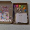 Glow in the Dark Dia De Los Muertos Altar Ofrenda Box DIY Decoration Kit, 3 Pcs Altar with Luminous Roses, Luminous Paint and Diamond Stickers, Day of the Dead Supplies and Decor