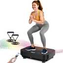 Vibration Plate Exercise Machine, 2025 Upgraded Fitness Vibrating Lymphatic Drainage Full Body Workout Shaker for Weight Loss, Featuring a 330 Lbs Capacity Vibrate Fitness Platform with 8 Modes