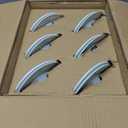 12 Pack 5/6 Inch 5CCT LED Recessed Downlight, Can Lights with Baffle Trim, Wet Rated, E26 Base, 10.5W=85W, CRI 90, Dimmable, Simple Retrofit Installation, Energy Star & ETL Listed