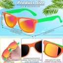 Oleitodh 128 Pack Kids Sunglasses Party Favors, Kid's Neon Sunglasses Bulk, Childrens Sunglasses Boys Girls Eyewear Pack for Goody Bag Fillers Summer Beach Pool Birthday Party Supplies Age for 3-8
