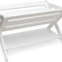 Lipper International Kids' Book Caddy with Shelf, White