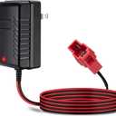 6V Kids Ride On Car Charger 6 Volt Battery Charger for BMX X6 Kid TRAX Disney GMC Dinsney Wal-Mart Moto ATV Quad Power Wheels Charger Ride-On Toys Red Square Plug