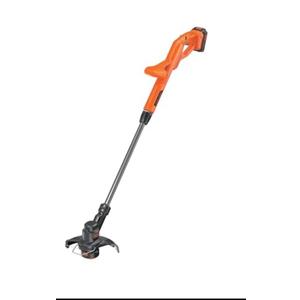 BLACK+DECKER 20V MAX Weed Wacker Cordless String Trimmer Edger Lawn Tool, 10-Inch Electric Weed Eater with Automatic Feed Spool, Ergonomic, Battery and Charger Included (LST201)