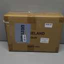 EASELAND Twin Size Down Alternative Comforter - Quilted Duvet Insert for All Seasons, Soft Lightweight with Corner Tabs, Summer Winter Warm Bedding, Aqua 6488 Inches