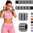 Adjustable Wrist Weights for Women Men, Leg Weights for Women 0.75lb-1lb-1.3lb Each for Walking, Yoga, Dance, Barre, Gym