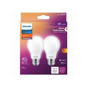 Philips 5.6-Watt (40-Watt) A19 LED Dimmable Flicker Free