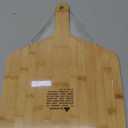 12 Inch Bamboo Pizza Peel Premium Wooden Pizza Board Paddle with Handle for Baking, Serving & Cutting Use for Pizza, Bread, Pastries, Dough, Easy Grip
