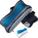 Ergonomic Memory Foam Armrest Pads for Elbow & Forearm Support -Thick Cooling Gel Enhance Comfort and Pressure Relief on Office & Gaming Chairs (Set of 2)