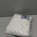 KOUFALL 96 Inch Long White Linen Curtains 2 Panel Set for Living Room with Bronze Grommet Light Filtering Semi Sheer Privacy 8FT Puddle Length Solid Long Curtain Drapes for Bedroom