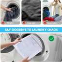 Mesh Laundry Bags for Delicates, 3 Pack Laundry Bags Mesh Wash Bags in 3 Sizes(1 Large, 1 Medium, 1 Small), Durable and Gentle Lingerie Bags for Washing Delicates, Garment Bag for Washing Machine