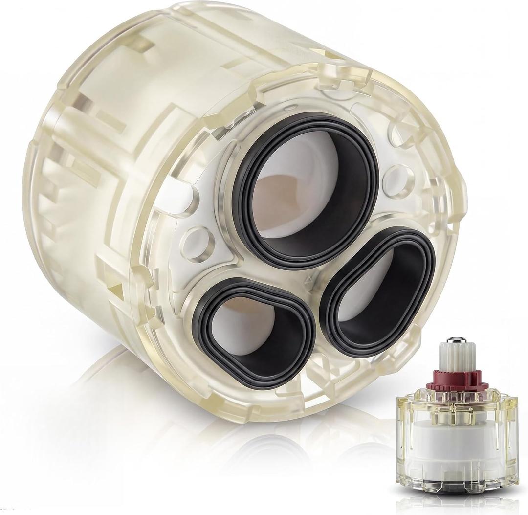Dreyoo 1 Pack Pressure Balance Cartridge Compatible with American Standard Shower Valve R110/R115 A954.4400070A for Bath Tub and Shower Single Lever Faucets Handle Valves (Include Lubricant)