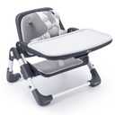 Bear Booster Seat for Kitchen Chairs, Portable High Chair for Babies 624 Months, Adjustable 3-Level Foldable Booster with Removable Tray, Ideal for Home, Outdoor, Camping and Travel