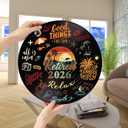 Holkcog Retirement Party Decorations Men Women, Colorful Vintage Retirement Vinyl Record, Happy Retired 2026 Party Graffiti Sign With Stand, Office Retired Farewell Gift, Coworker leave Table Decor