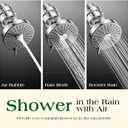 Filtered Shower Head COMBO for Healthier Skin & Hair | 3 Mode High Pressure Shower Heads with 25-Stage Filtration | Removes 99.947% Chlorine & Heavy Metals | Shower Head with Filters - Chrome