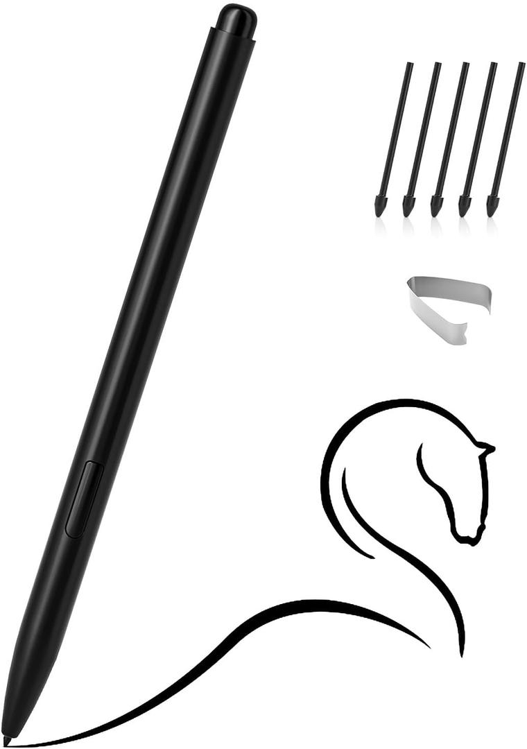 Ciscle Magnetic EMR Stylus Compatible with Remarkable 2, Replacement Digital Pen with Eraser, 4096 Pressure Levels, Palm Rejection, Tilt Support, for Remarkable/Samsung/Wacom/Onyx EMR Devices-5 Tips