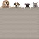 Largest Dog Food Mat, 48"x32" Silicone Dog and Cat Mat for Food and Water Bowls, Thinken Waterproof Non-Slip XXXL Pet Feeding Mat for Floors (Brown)