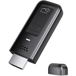 Wireless HDMI Display Dongle Adapter, 4K Decode 1080P@60Hz HDMI Wireless Plug & Play Extender for Smartphone Laptop to TV/Monitor/Projector, Support Airplay & Miracast, for Conference Room