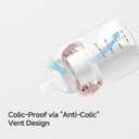 Oberni Baby Bottles with Size S Slow Flow Breast-Like Soft Teat for 0M+, Newborn Feeding Bottle 120ML/Beige/Pack of 2