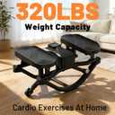 Rock Fitness Stepper for Exercise at Home,Portable Rocking Stepper Side to Side with Digital Display & Resistance Bands, Motion Stair Rocker Stepper Machine for Home Office Full Body Workout