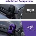 Hood Latch Lock Catch Brackets Cover Trim Fit for 2018-2025 Jeep Wrangler JL JLU & Gladiator JT(Purple)