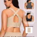 OEAK Womens Wireless Jelly Bra Plus Size Supportive Seamless Bras Full Coverage Push Up Comfortable No Underwire Tshirt Bras (Beige, XXL)