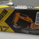 17CH Remote Control Excavator Construction Toy for Boys - 2400mAh RC Excavator Toy with Metal Shovel/Spray/Lights/Sounds, RC Digger Construction Vehicles Toys Excavator Toys Gift for Boys 8-12 Yr Old