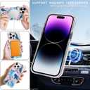 2 x ZHEGAILIAN Case for iPhone 17 Air,[Compatible with MagSafe] - Pink,Wireless Slim Clear Shockproof Protective Cover for Women GirlCoral Jellyfish Whale Shark