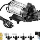 WASSERMANN Water Pressure Diaphragm Pump 115V AC 4.0 GPM 45PSI,Self-priming Booster Pump with Power Plug, for Kitchen Bathroom RV Marine, Yacht Garden