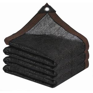 Shade Cloth - Garden Shade Mesh Netting with Grommets Outdoor Sun Shade Cover for Pergola Patio Plants Greenhouse Chicken Coop Black 90% Shading Rate(10X10FT)