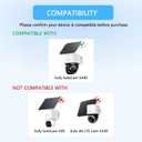 2 Pack Outdoor Camera Rain Sun Cover Compatible with Eufy SoloCam S340, All Weather Sun Protection Anti-Glare Anti-Snow UV Resistant Security Camera Protective Shield, Easy Install
